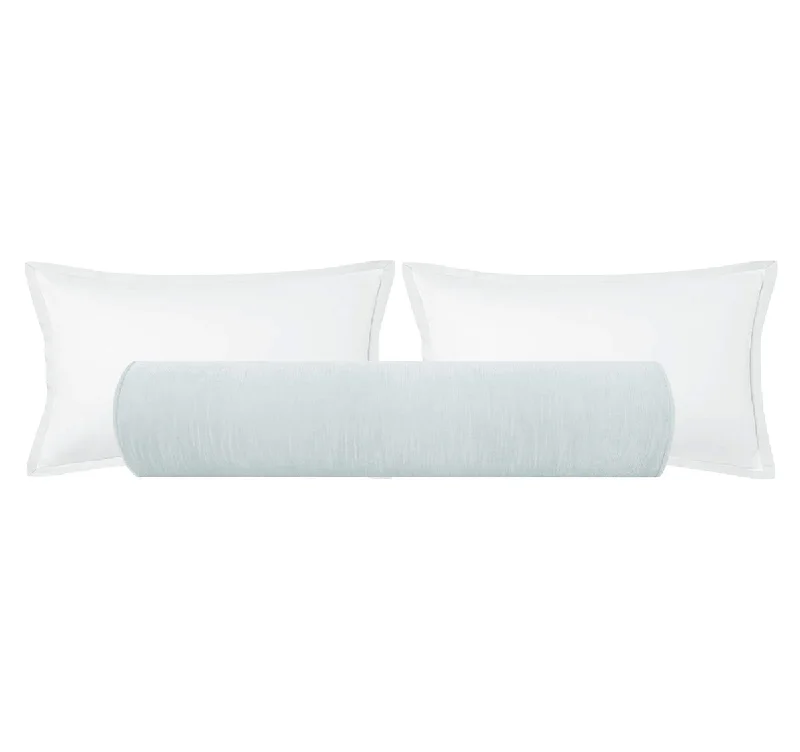 Bolsters for Gothic - Inspired Decor to Create a Mysterious AmbianceTHE BOLSTER :: STRIE VELVET // MIST