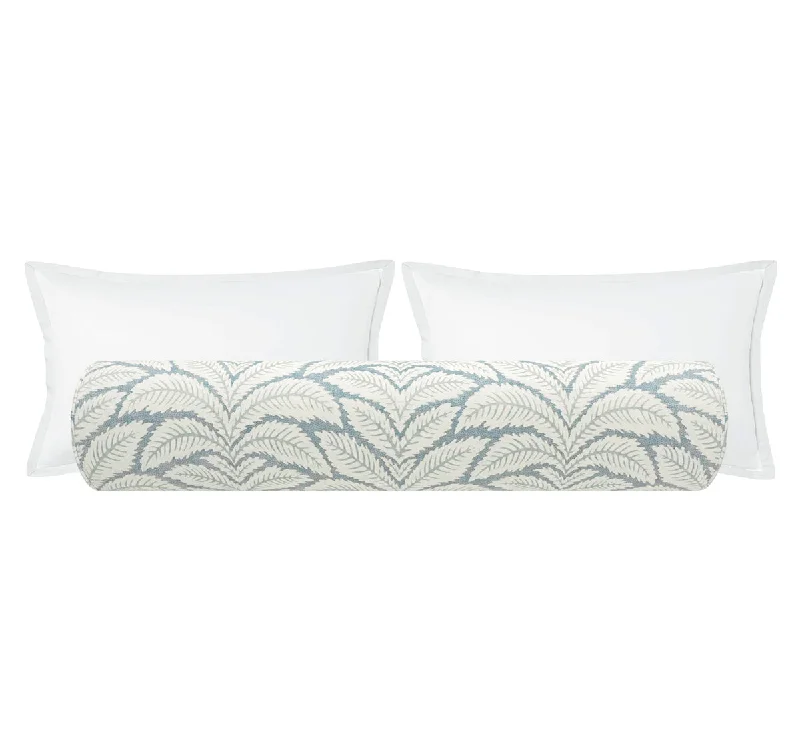 Bolsters for Guest Beds to Make Guests Feel at HomeTHE BOLSTER :: TALAVERA LINEN // AQUA