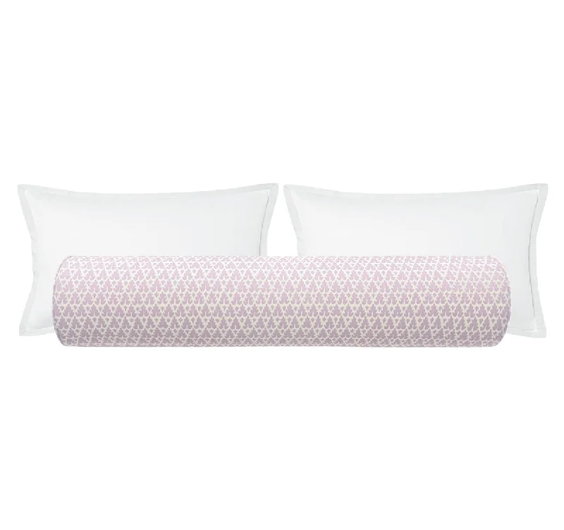 Bolsters for Karaoke Parties to Use While SingingTHE BOLSTER :: VOLPI // SOFT LAVENDER  | QUADRILLE