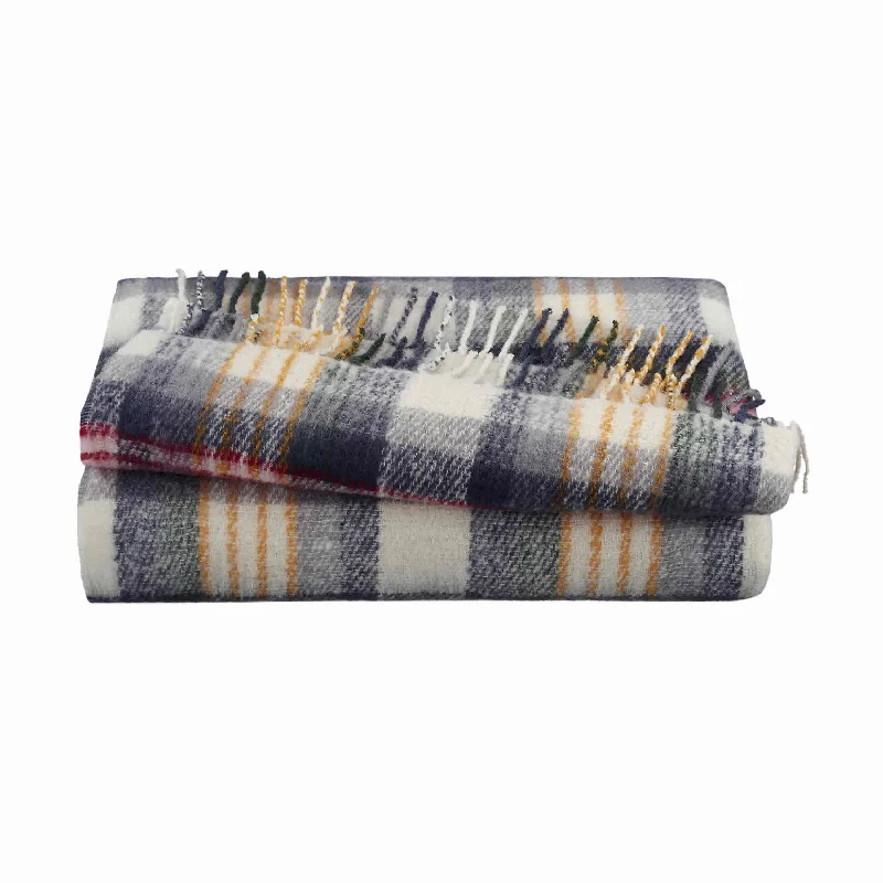 Mohair blankets with a unique sheen and softnessMohair Plaid Throw by Vellux