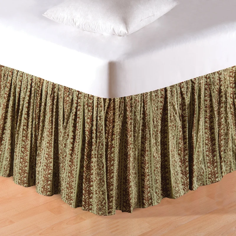 Bed skirts for beds with a non - standard frameWindsor Damask Twin Bed Skirt