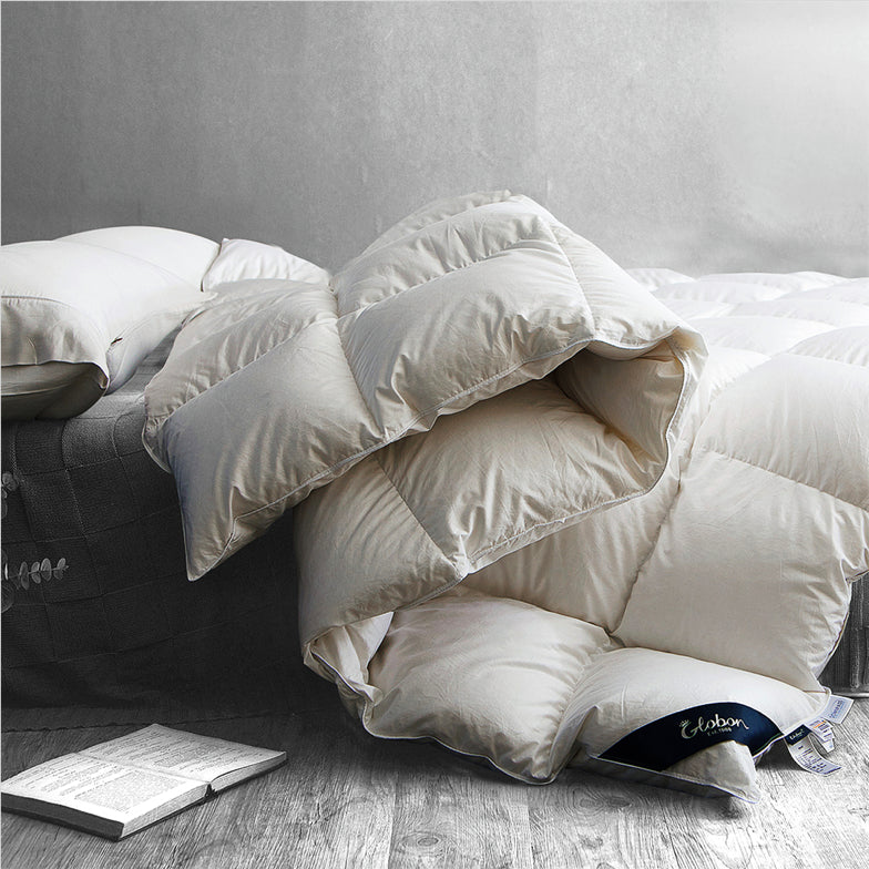 Queen - size comforters for standard queen - sized mattressesGlobon Texcote All Season/Winter Down Comforter