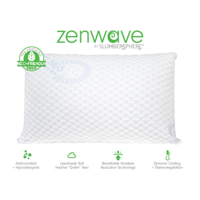 Hybrid mattresses combining foam and innerspring technologyZenwave SmartPillow